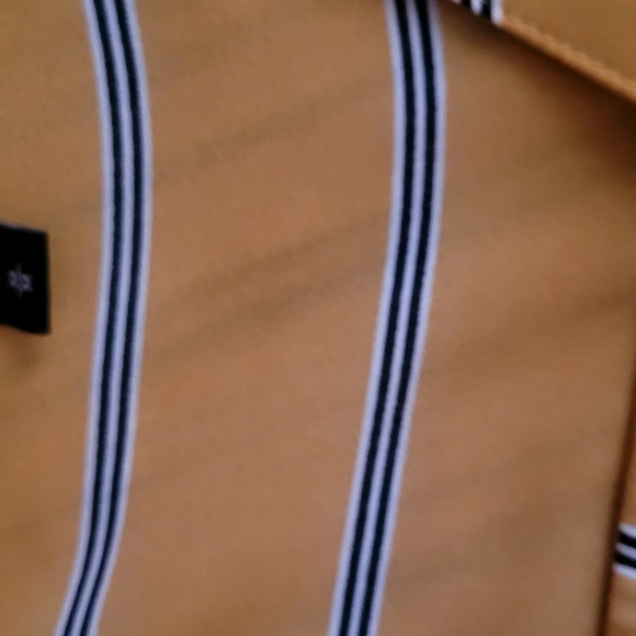 Express Striped Yellow and Blue Shirt - Picture 6 of 8